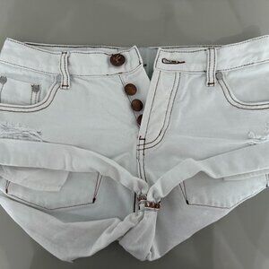 One Teaspoon Bandit Shorts - White